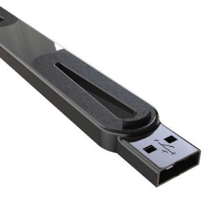Black 4 Industry-Line USB-Niederhalter von Filerex für USB Stick zum Abheften im Ordner
