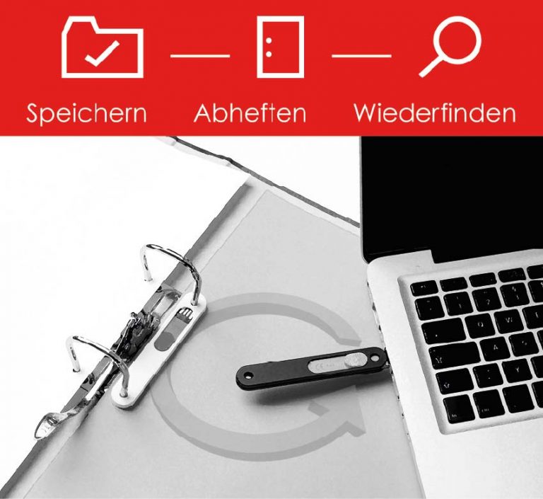 Das FiLEREX Business-USB Speicher Stick Prinzip: Speichern, Abheften, Wiederfinden